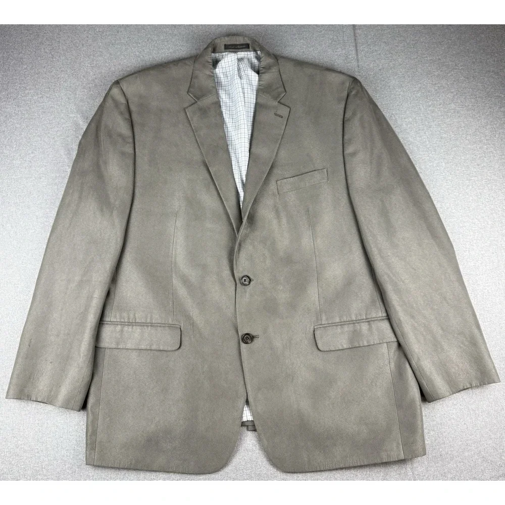 Lauren Ralph Lauren Made to Measure 48R Taupe Sport Coat Blazer 2 Btn